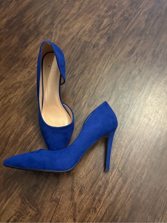 Delicious Shoes - Delicious Royal Blue Pointed Toe Stiletto Pumps